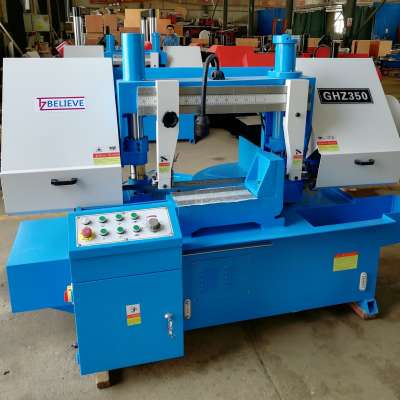 GHZ350 metal band sawing cutting machine hydraulic